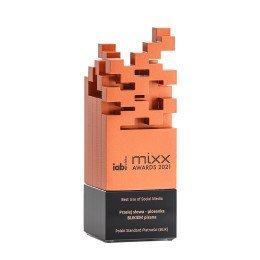 „Mixx awards” 2021 bronze award in Best Use of Social Media category