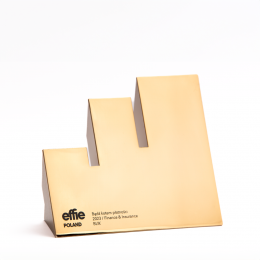 „Effie Awards” 2023 gold award in Finance & Insurance category