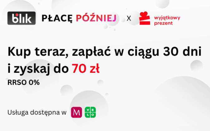 Z wyjatkowyprezent.pl i BLIK oszczędzisz do 70 zł