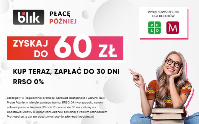 Zyskaj do 60 zł w promocji ze Znak i BLIK
