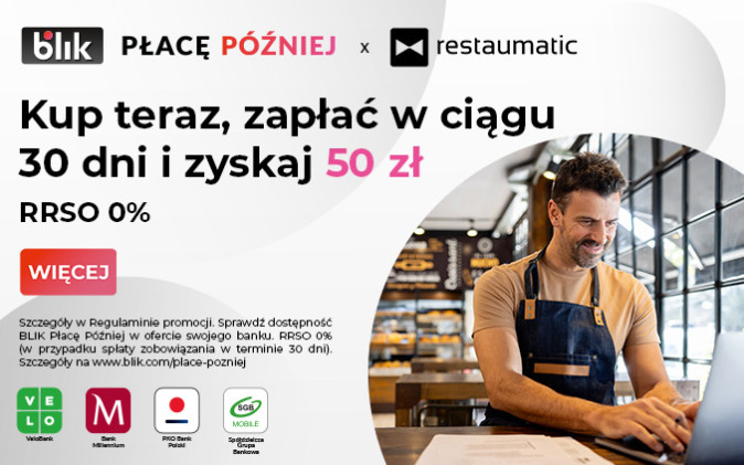 Zyskaj 50 zł w promocji z Restaumatic i BLIK